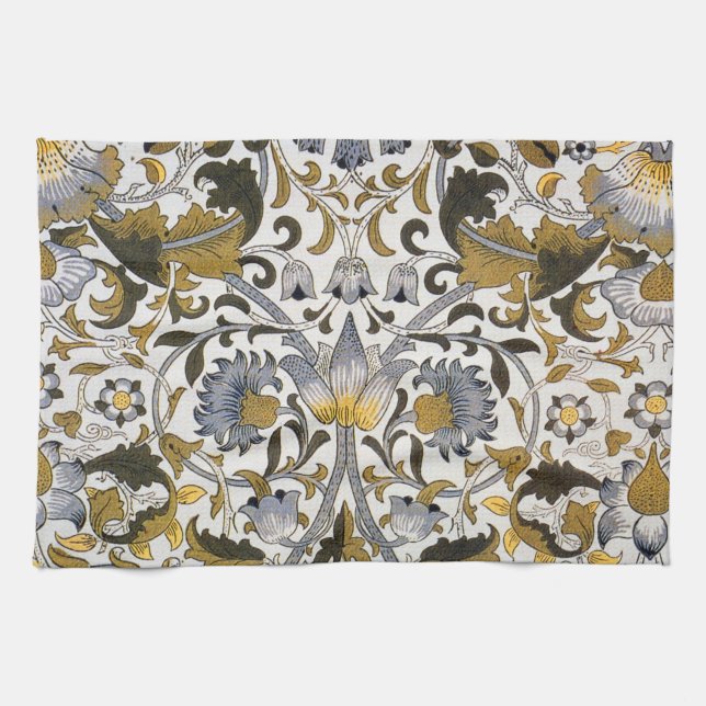 Paño De Cocina William Morris Flor floral Lodden (Horizontal)