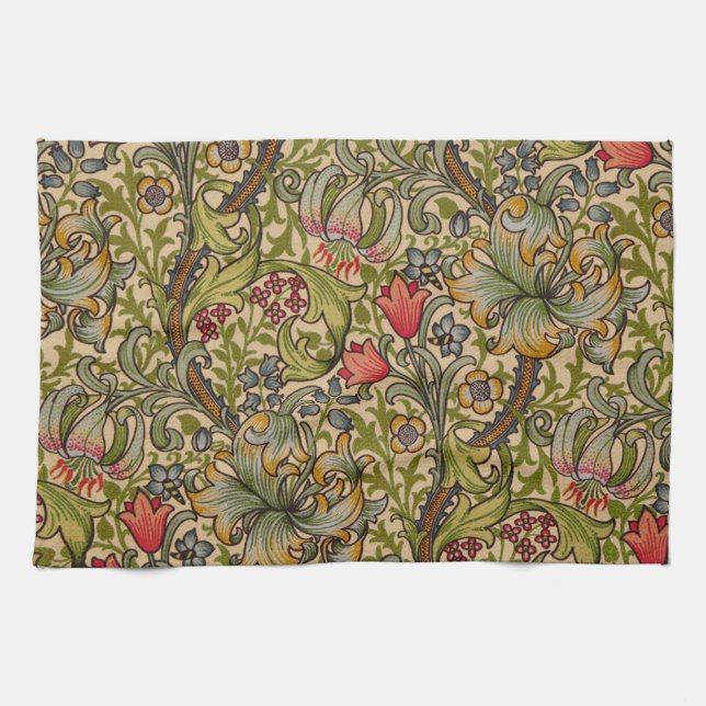 Paño De Cocina William Morris Golden Lily Antique (Horizontal)