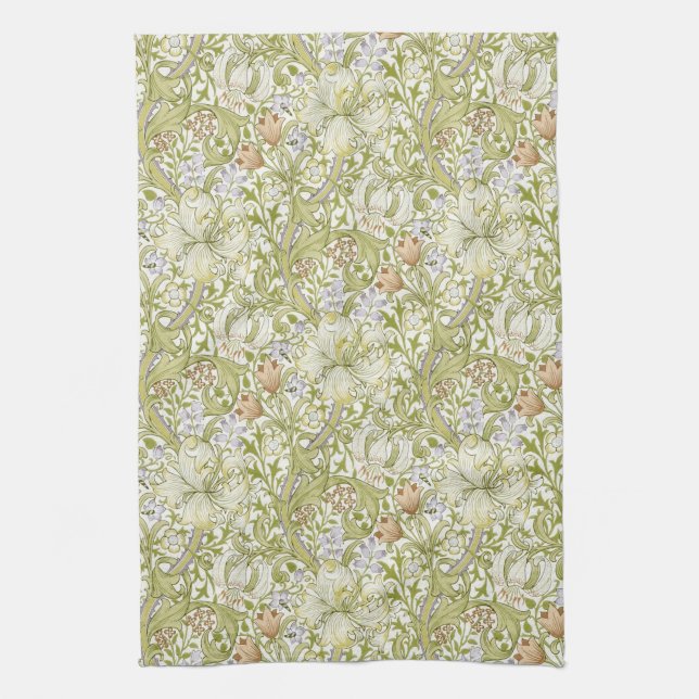 Paño De Cocina William Morris Golden Lily Garden Flower Classic (Vertical)