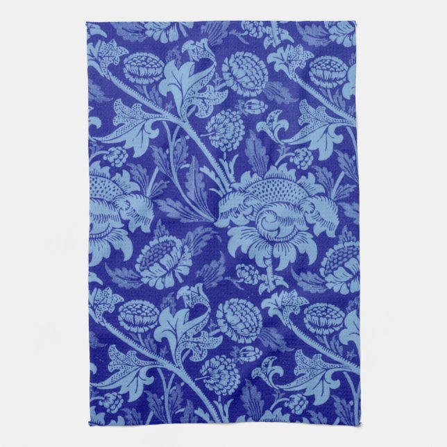 Paño De Cocina William Morris - Indigo Blue Wey Fabric (Vertical)
