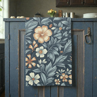 Paño De Cocina William Morris Inspired Botanical Style Pattern