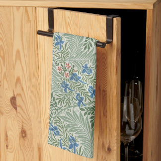 Paño De Cocina William Morris Larkspur Azul rosa verde floral