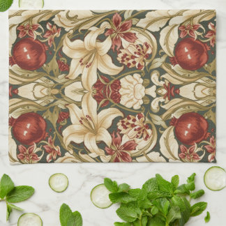 Paño De Cocina William Morris Lily and Pomegranate Floral pattern