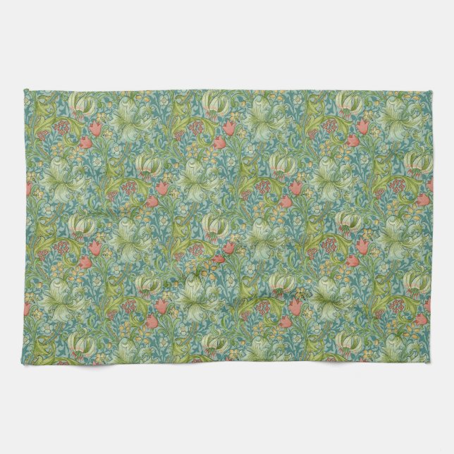 Paño De Cocina William Morris "Lirio Dorado" 1 (Horizontal)