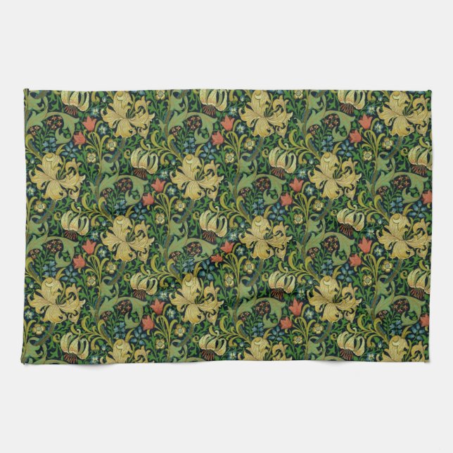 Paño De Cocina William Morris "Lirio Dorado" 4 (Horizontal)