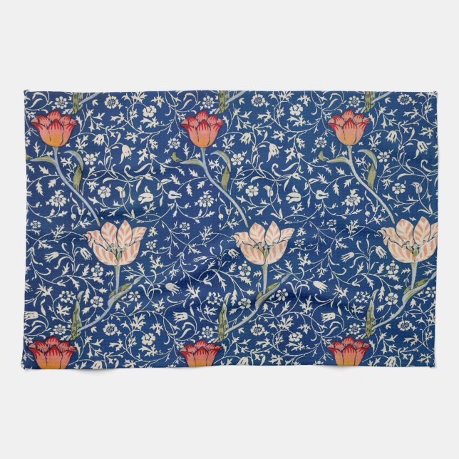 Paño De Cocina William Morris Medway Blue Floral (Horizontal)
