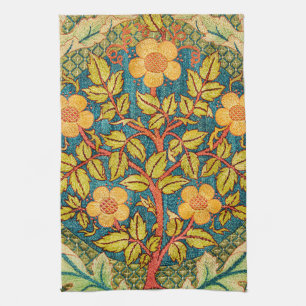 Paño De Cocina William Morris Rosa Wreath: Arte y artesanía clási
