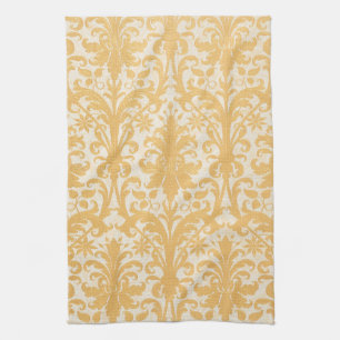 Paño De Cocina William Morris Sauce Willow & Gold Lujo Damask