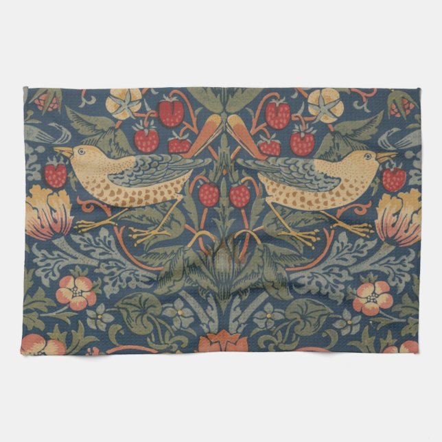 Paño De Cocina William Morris Strawberry Thieves Aves (Horizontal)