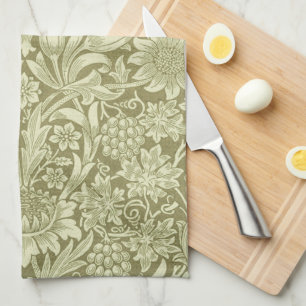 Paño De Cocina William Morris Sunflower Green Flower
