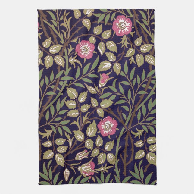 Paño De Cocina William Morris Sweet Briar Floral Art Nouveau (Vertical)