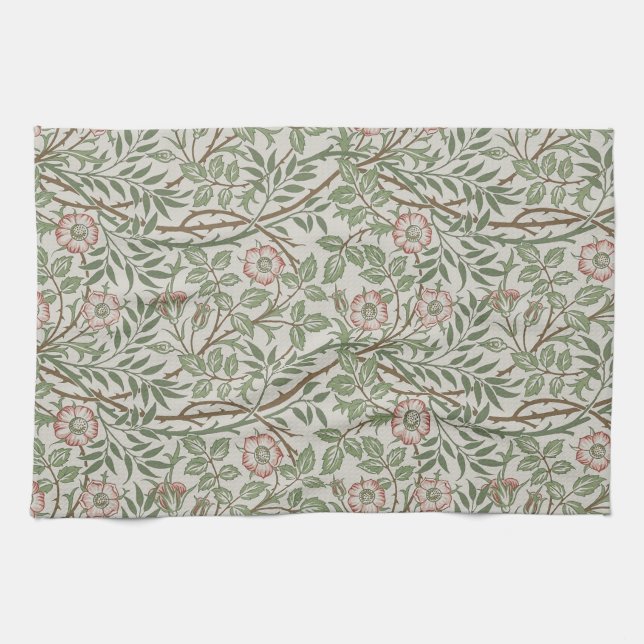 Paño De Cocina William Morris Sweetbriar Floral Art Nouveau (Horizontal)