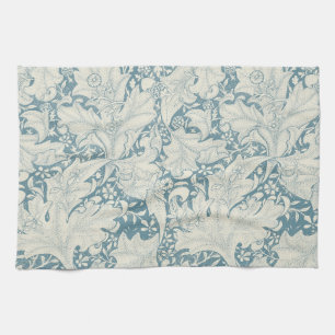 Paño De Cocina William Morris Wallflower damasco azul floral