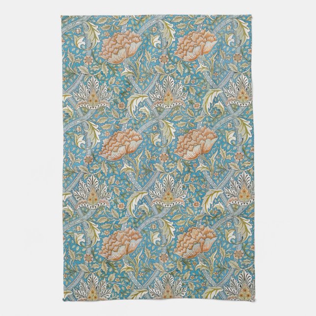 Paño De Cocina William Morris Windrush Floral Pattern Blue (Vertical)