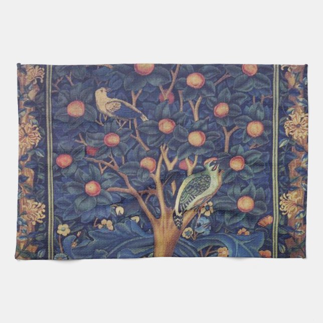 Paño De Cocina William Morris Woodpecker Tapestry Arts & Crafts (Horizontal)