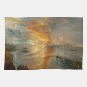 Paño De Cocina William Turner - El incendio del Parlamento