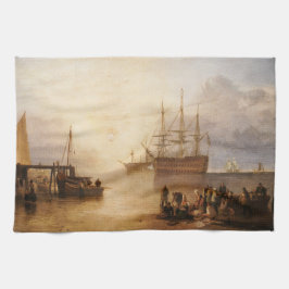 Paño De Cocina William Turner - La puesta del sol a través del Va
