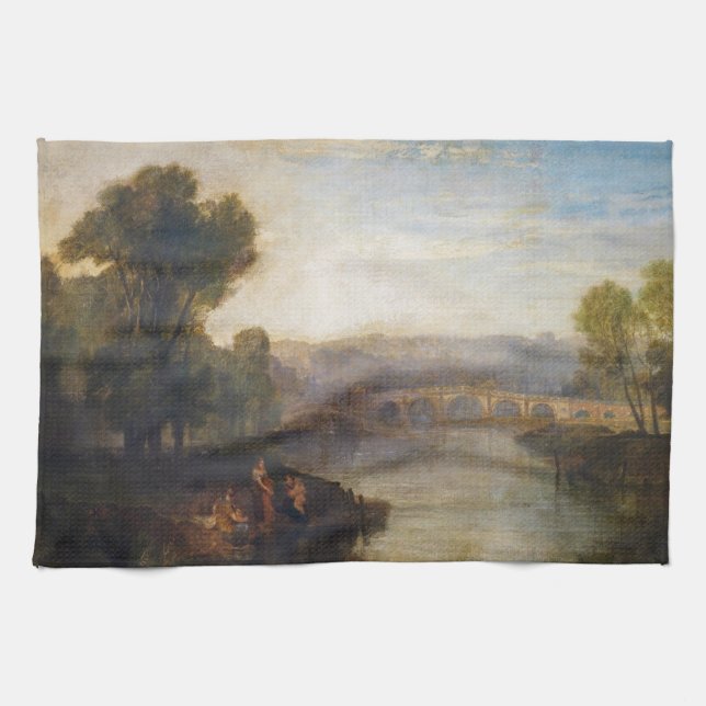 Paño De Cocina William Turner - Vista de la colina de Richmond y  (Horizontal)