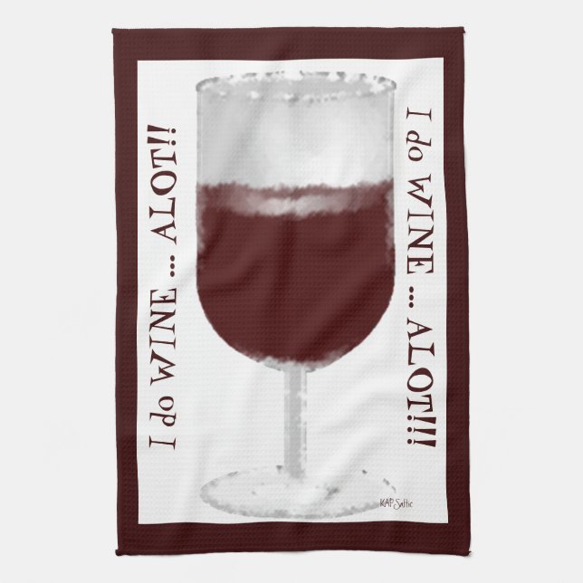 Paño De Cocina Wine Alot (Vertical)