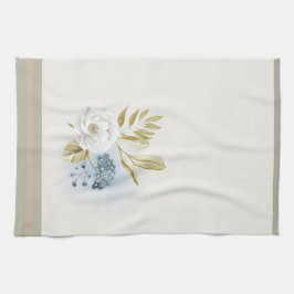 Paño De Cocina Winter Floral Watercolor  