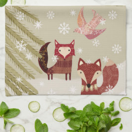 Paño De Cocina Winter Fox y Dove Kitchel Towel