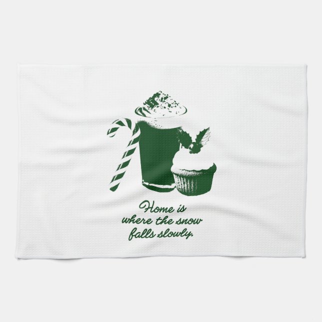Paño De Cocina Winter illustration Towel (Horizontal)