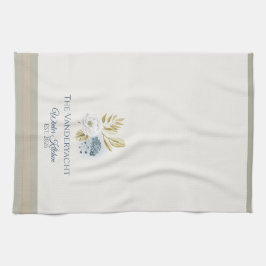 Paño De Cocina Winter Kitchen Floral Blueberries White Bloom