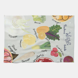 Paño De Cocina Winter Produce Guide