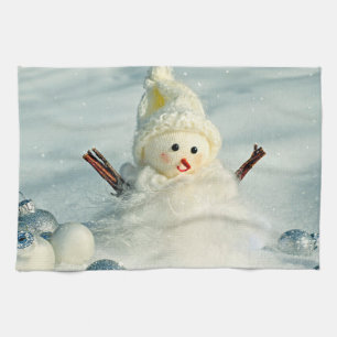 Paño De Cocina Winter Whimsy Snowman