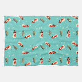 Paño De Cocina Winter Wonderland Snowmen