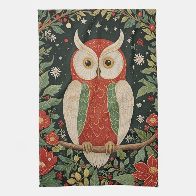 Paño De Cocina Wise Winter Watcher (Vertical)