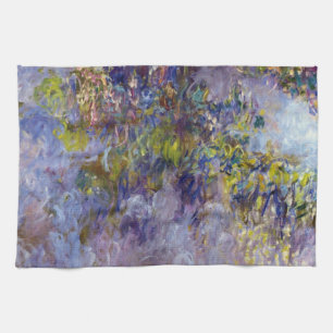 Paño De Cocina Wisteria (mitad izquierda) por Claude Monet