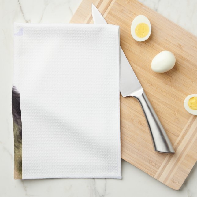 Paño De Cocina Wolf Portrait (Doblado Cuarto)