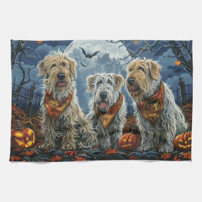 Paño De Cocina Wolfhound Halloween Spooky (Horizontal)