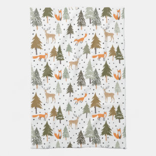 Paño De Cocina Woodland Animals Fox