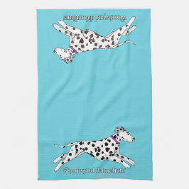 Paño De Cocina Woodwynd Dalmatians black & liver