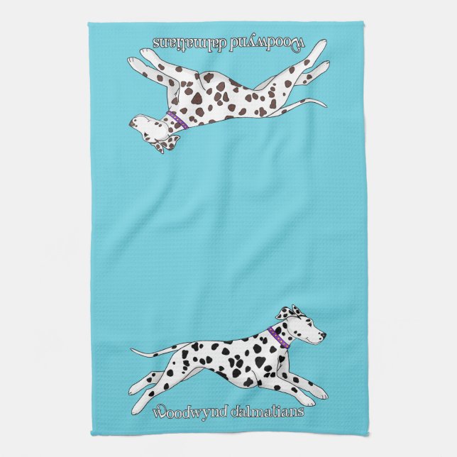 Paño De Cocina Woodwynd Dalmatians black & liver (Vertical)