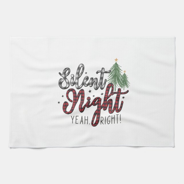 Paño De Cocina Xmas Gift Silent Night Yeah (Horizontal)