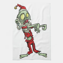 Paño De Cocina xmas zombie santa claus