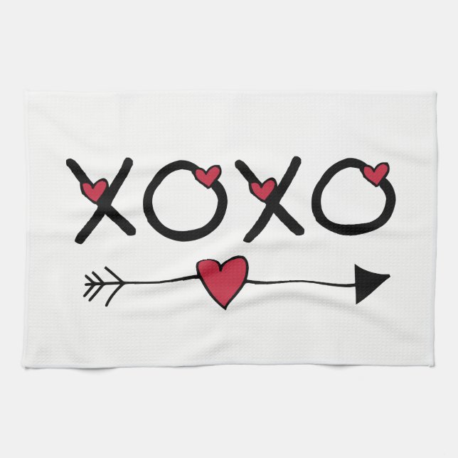 Paño De Cocina XOXO Valentines (Horizontal)