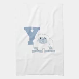 Paño De Cocina Y es para Yeti Cute Personalizado Yeti Monster