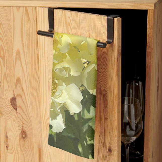 Paño De Cocina Yellow Botanical Flowers (Pliegue de tercios)