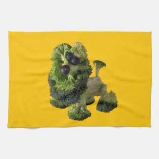 Paño De Cocina Yellow dog kitchen towel.