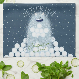 Paño De Cocina Yeti o No Es Hora de Navidad