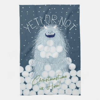 Paño De Cocina Yeti o No Es Hora de Navidad