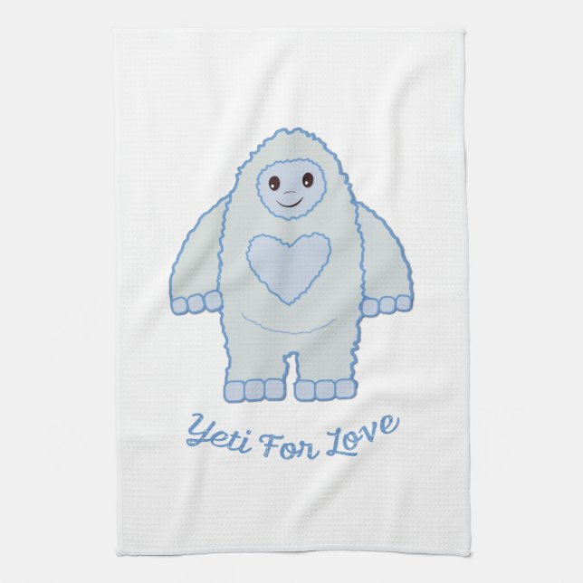 Paño De Cocina Yeti por Amor (Vertical)