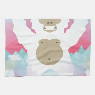 Paño De Cocina yeti rosado