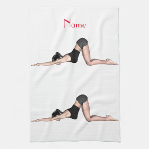 Paño De Cocina Yoga Poses Thunder_Cove