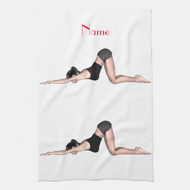 Paño De Cocina Yoga Poses Thunder_Cove (Vertical)
