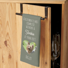Paño De Cocina Yorkshire Terrier personalizable con foto y nombre
